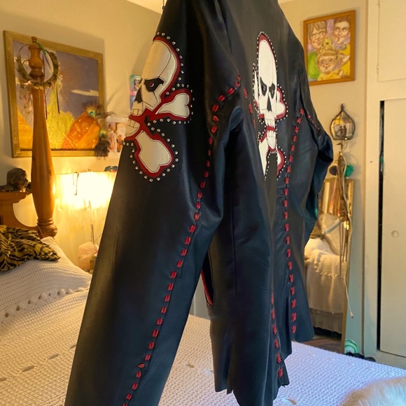 “Tribe”soft real leather unique jacket 😁 - Picture 3 of 11